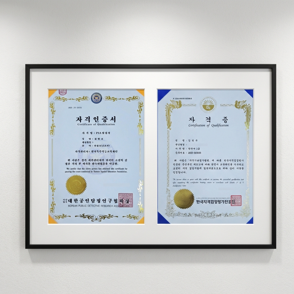 공인 탐정 자격증